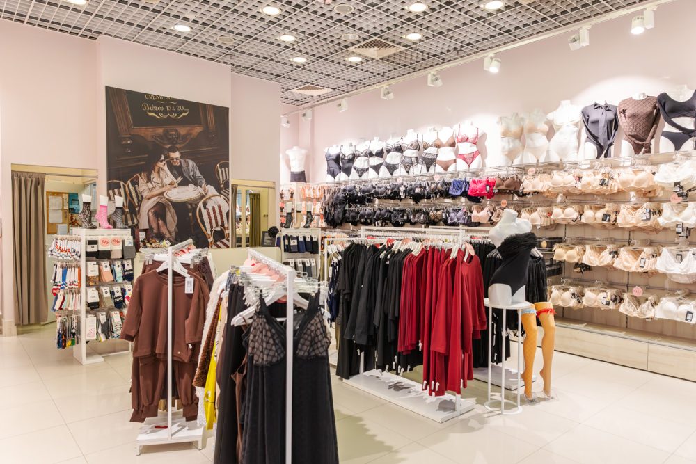 Wnętrze sklepu Gatta w M1 Kraków