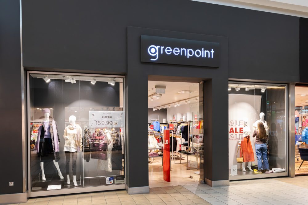 Witryna sklepu Greenpoint w M1 Kraków