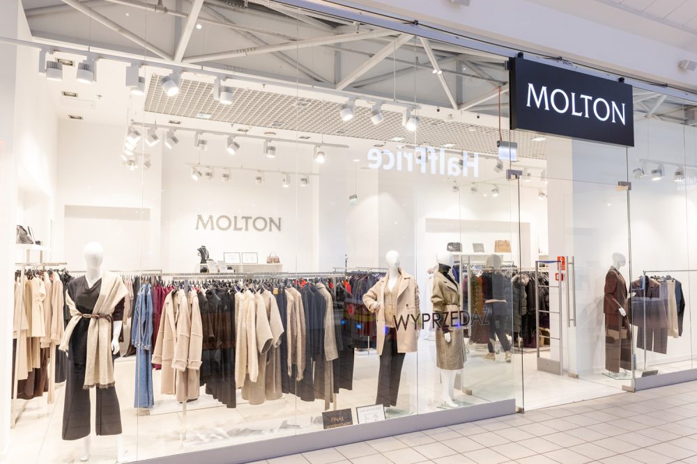Witryna sklepu Molton w M1 Kraków
