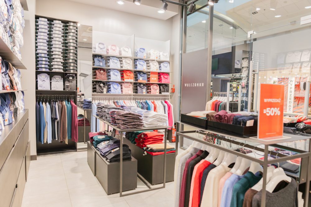 Asortyment w salonie Wólczanka w M1 Kraków