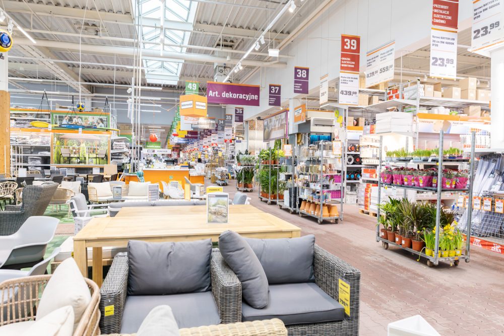 Asortyment marketu budowlanego OBI w M1 Kraków