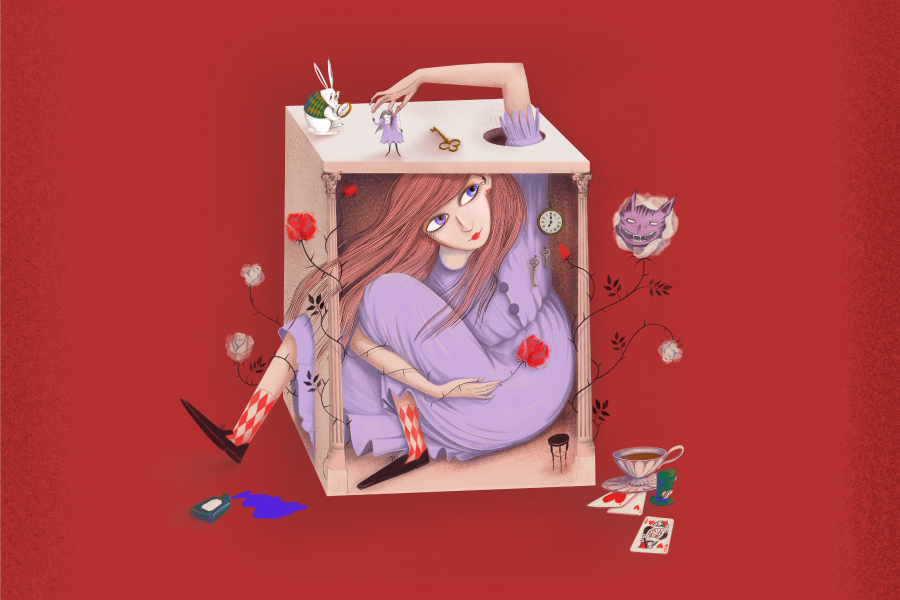 grafika Alicji w krainie czarów