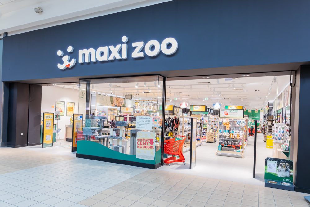 Witryna sklepu Maxi Zoo w M1 Kraków