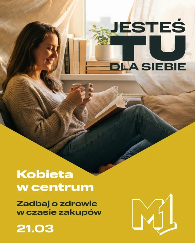 Kiedy ostatnio zrobiłaś coś dla swojego zdrowia? 🤔

Już niedługo (21.03) pasaż M1 zamieni się w strefę profilaktyki. To idealna okazja, by bez zapisów, stresu i całkowicie ZA DARMO zadbać o siebie – tak po prostu, między zakupami a kawą. ☕️🛍️

Co na Ciebie czeka? ⬇️ Bezpłatnie sprawdzisz m.in.: 

 sprawdzisz poziom TSH (tarczyca),
👉 zmierzysz ciśnienie i poziom cukru,
👉 zbadasz wzrok oraz kondycję skóry,
👉 nauczysz się samobadania piersi,
👉 skonsultujesz w temacie endometriozy,
👉 skorzystasz z porad dietetycznych wraz z analizą składu ciała.

Liczba badań jest krwi ograniczona.

🗓️ Kiedy? Sobota, 21 marca, godz. 11:00 – 19:00 , 📍Gdzie? M1.

TU dbanie o siebie jest proste! Zabierz mamę, siostrę lub przyjaciółkę i zróbcie sobie „zdrowy przystanek”. Do zobaczenia! ❤️

M1 Kraków | Badania